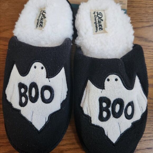 Boo DLuxe by Dearfoams Slippers Size Small (5/6) - Picture 1 of 4